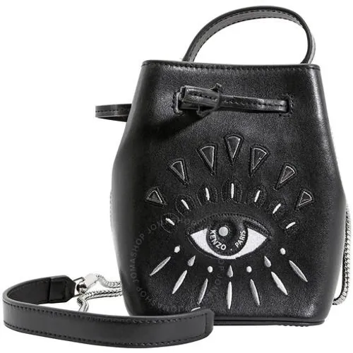 Balo Kenzo Ladies Shoulder Bag Black Mini Bucket Màu Đen